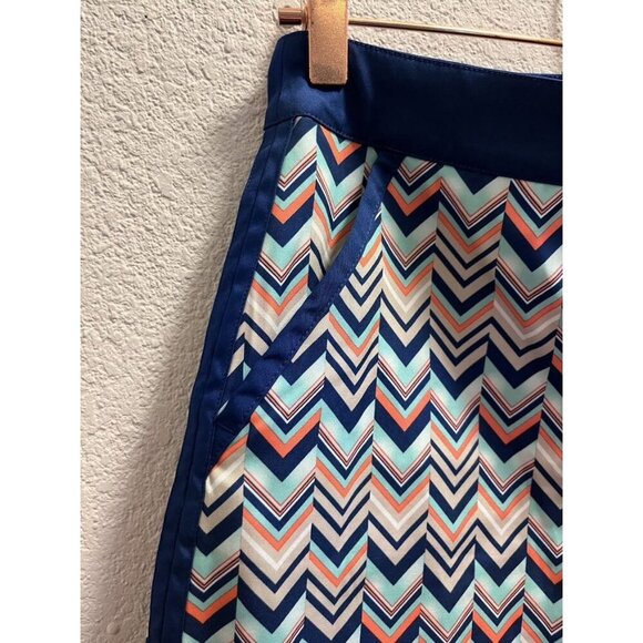 LADY HAGEN Womens Multicolor Chevron Print Skort  Size 4  Athletic Fit Polyester - Picture 5 of 11